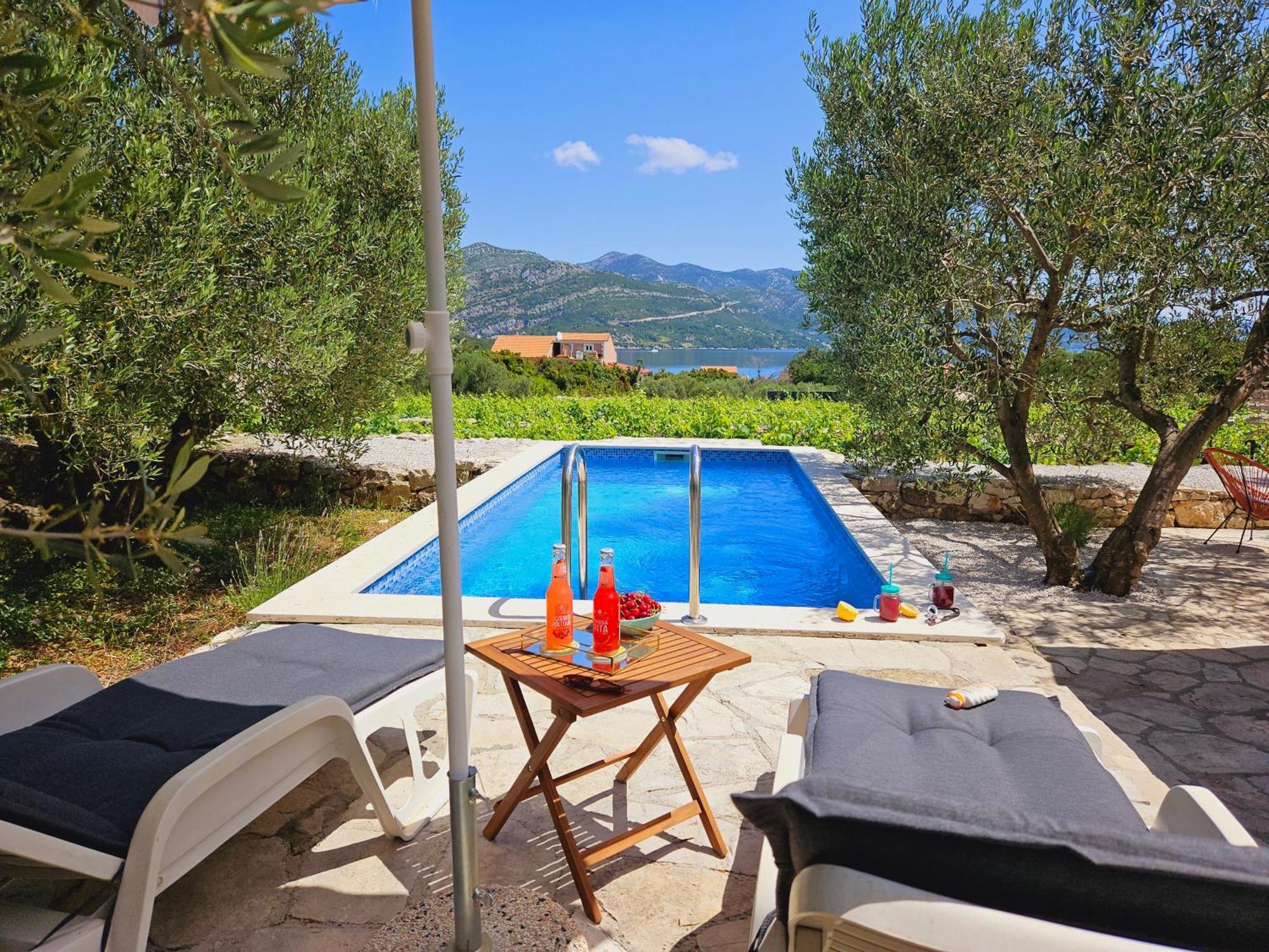 Vineyard House & Olive Grove House Villa Račišće Eksteriør billede